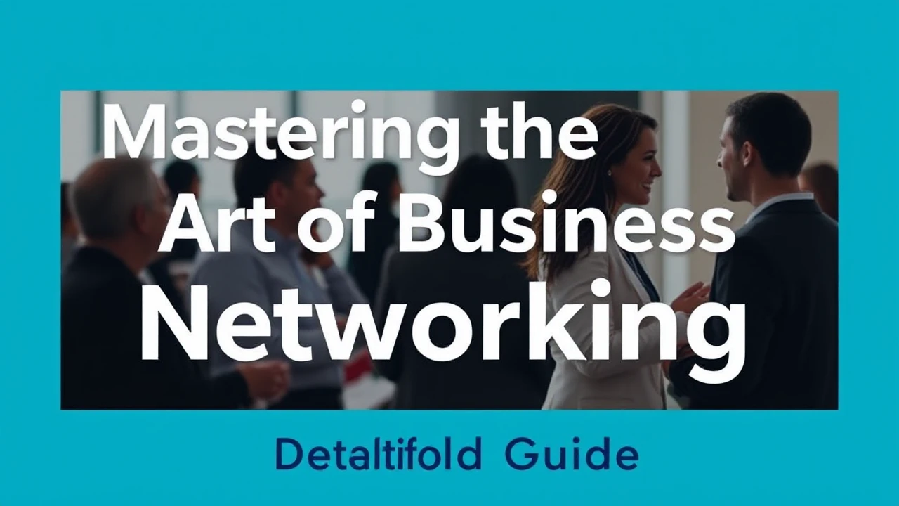 Mastering the Art of Business Networking: A Detailed Guide