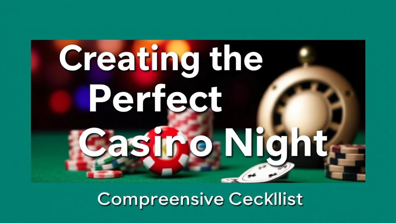 Creating the Perfect Casino Night: A Comprehensive Checklist