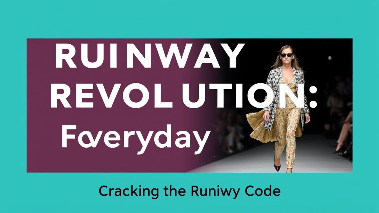Runway Revolution: Fashion Tips for Everyday Style