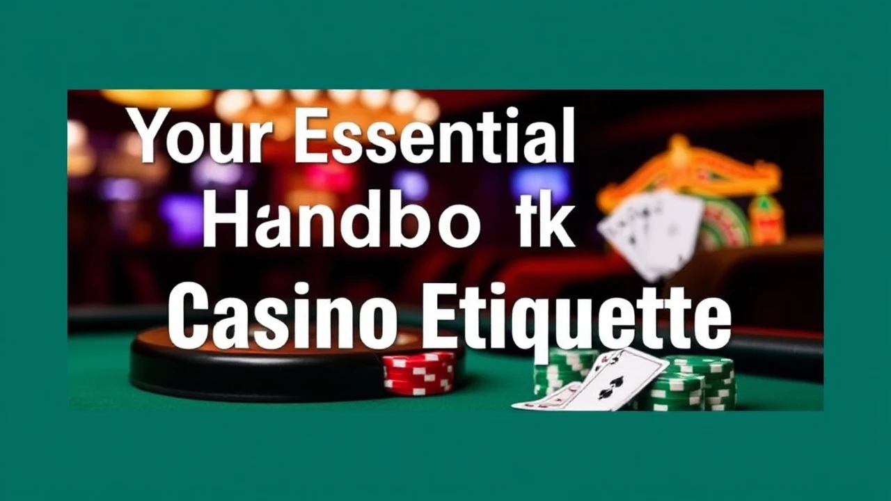 Your Essential Handbook to Casino Etiquette
