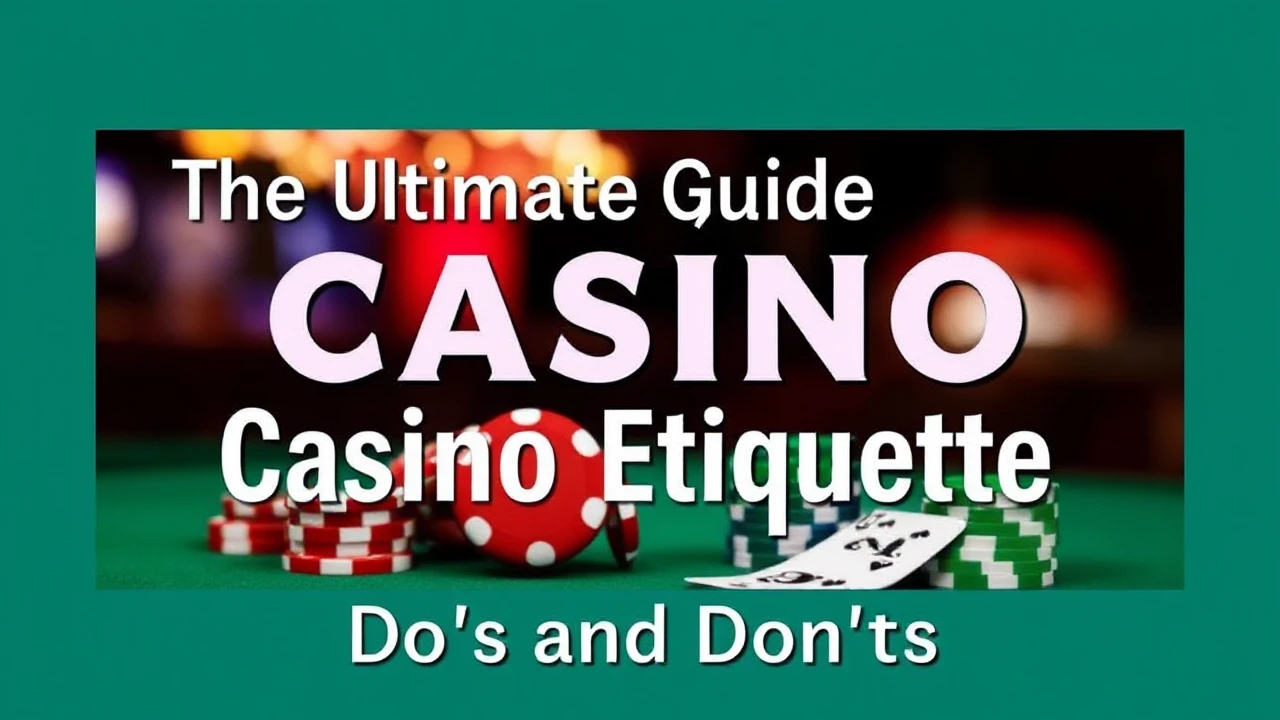 The Ultimate Guide to Casino Etiquette: Do's and Don'ts