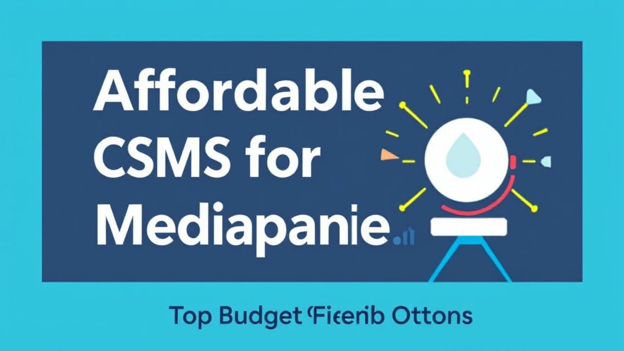 Affordable CMS for Media Companies: Top Budget-Friendly Options
