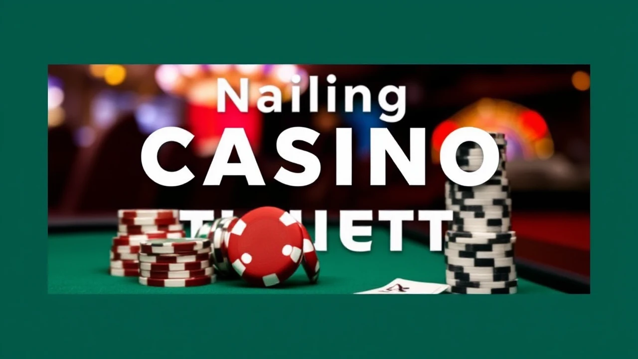 Nailing Casino Etiquette: Key Dos and Don'ts for Players