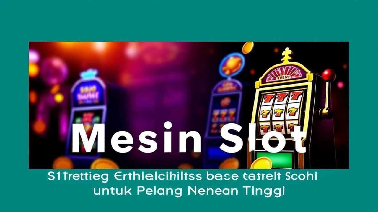 Strategi Memilih Mesin Slot Terbaik untuk Peluang Menang Tinggi