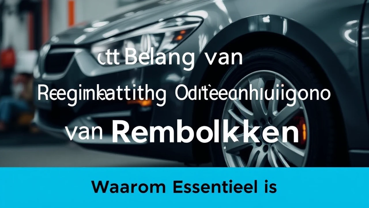 Het Belang van Regelmatig Onderhoud van Remblokken: Waarom Het Essentieel Is