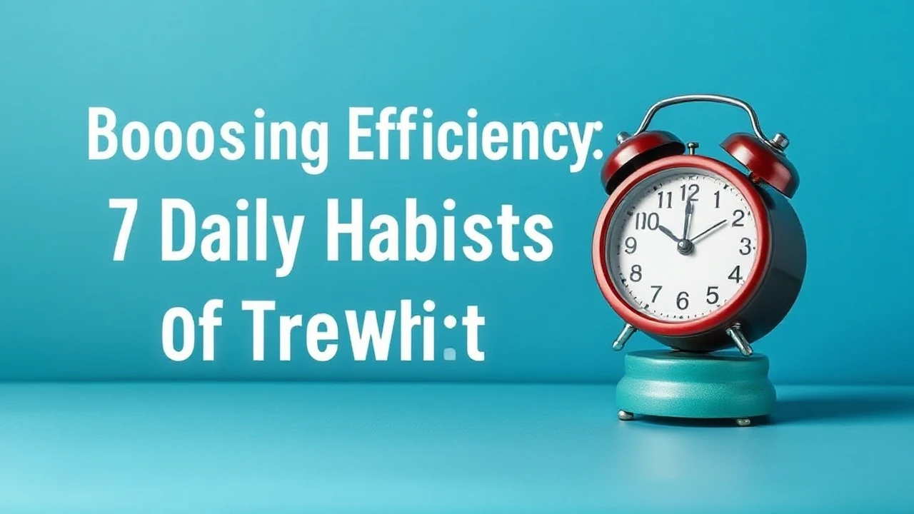 Boosting Efficiency: 7 Daily Habits of Triumphant Folks