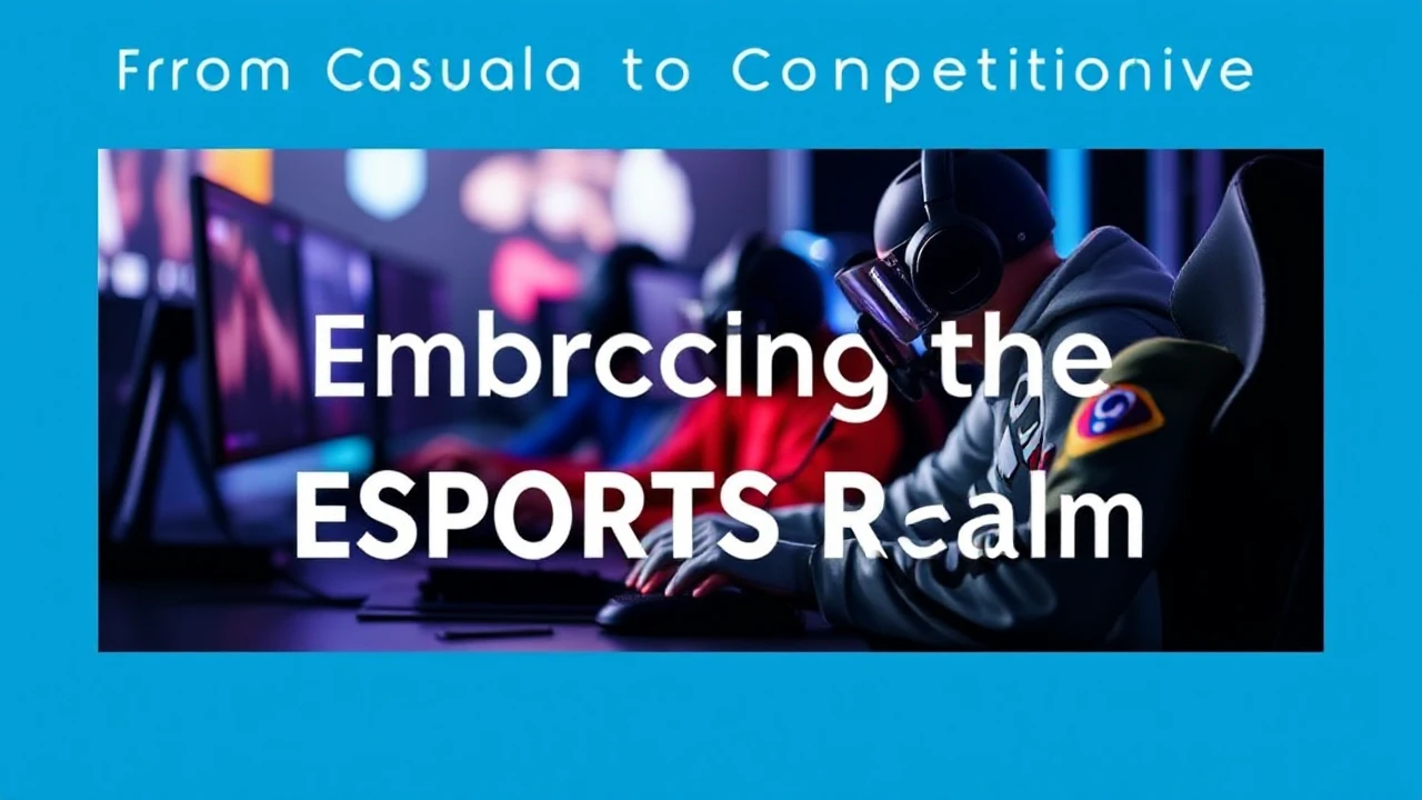 From Casual to Competitive: Embracing the Esports Realm: A Guide for Gamers