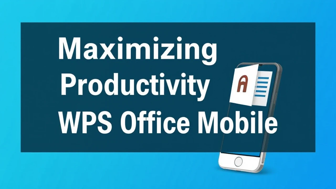 Maximizing Productivity with WPS Office Mobile