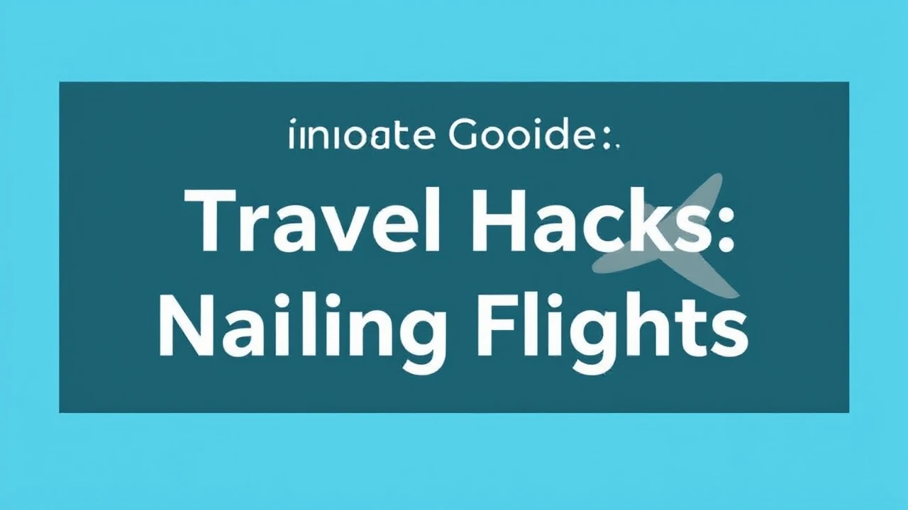 Ultimate Guide on Travel Hacks: Nailing Cheap Flights