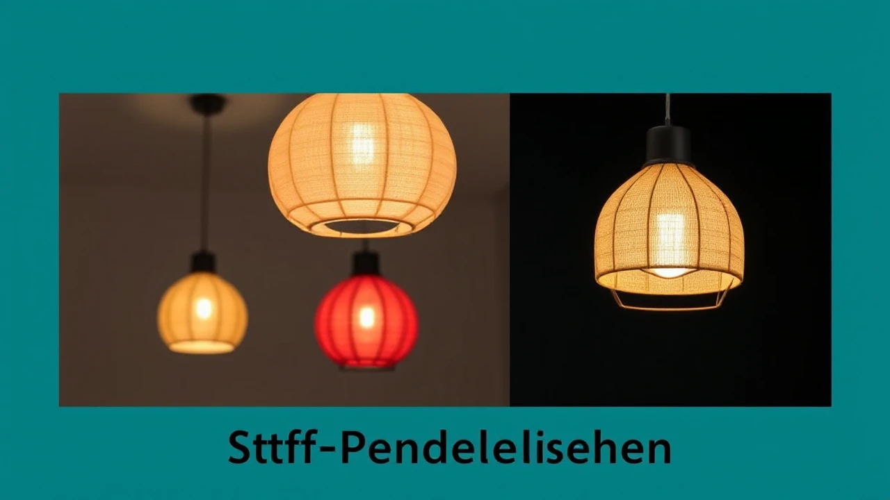 Entdecke die aktuellen Designs: Stoff-Pendelleuchten für dein Zuhause