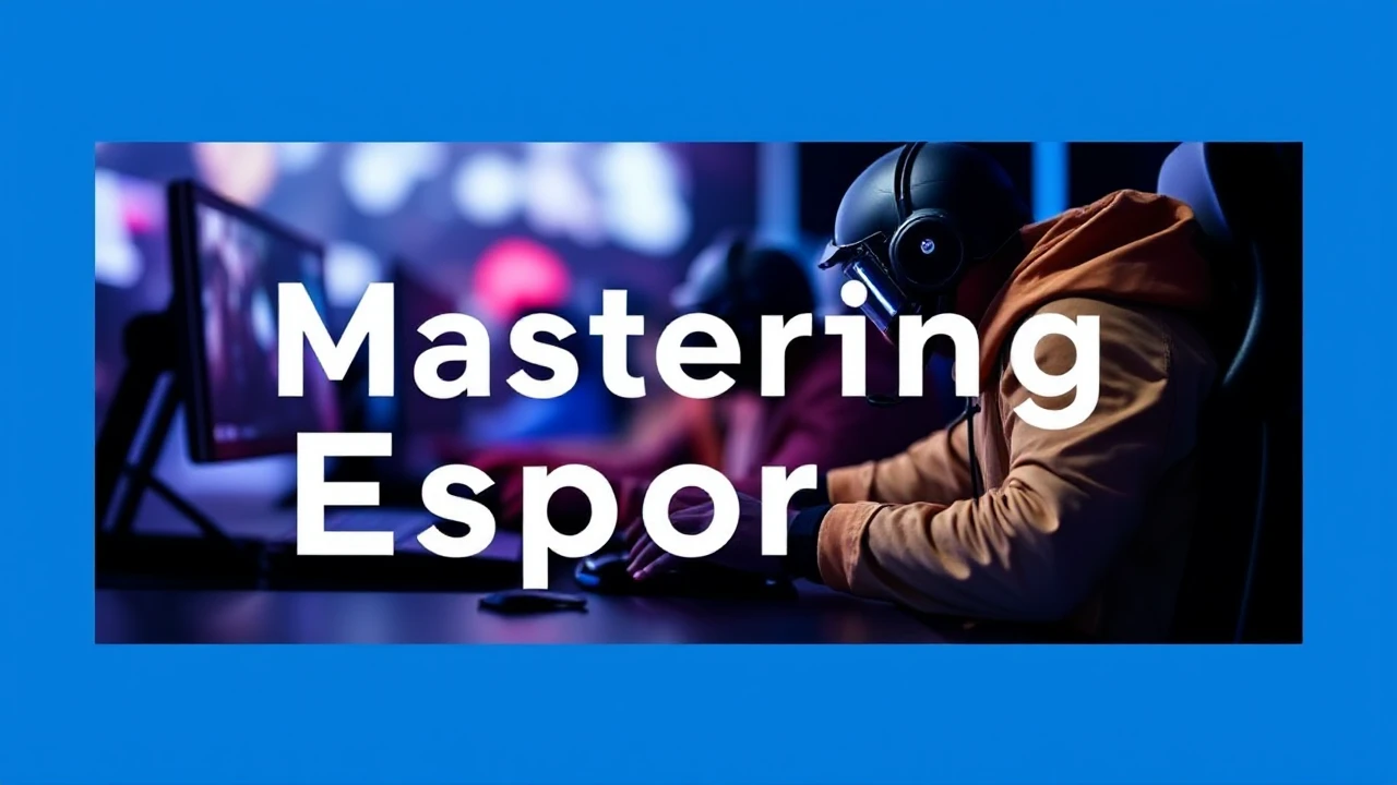 Mastering Esports: An Amateur's Guide to Conquering the Game