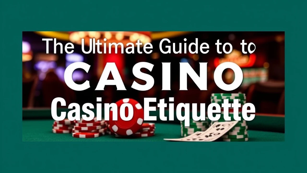 The Ultimate Guide to Casino Etiquette: Do's and Don'ts