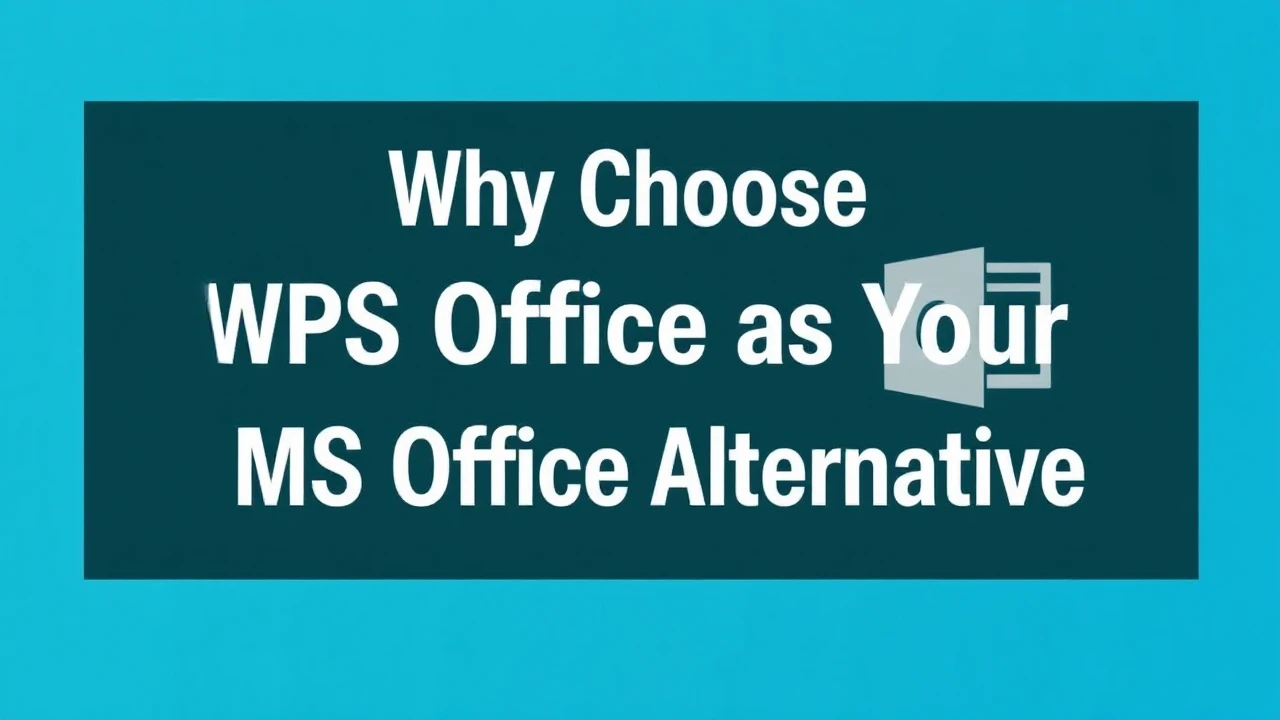 Why Choose WPS Office as Your Free MS Office Alternative