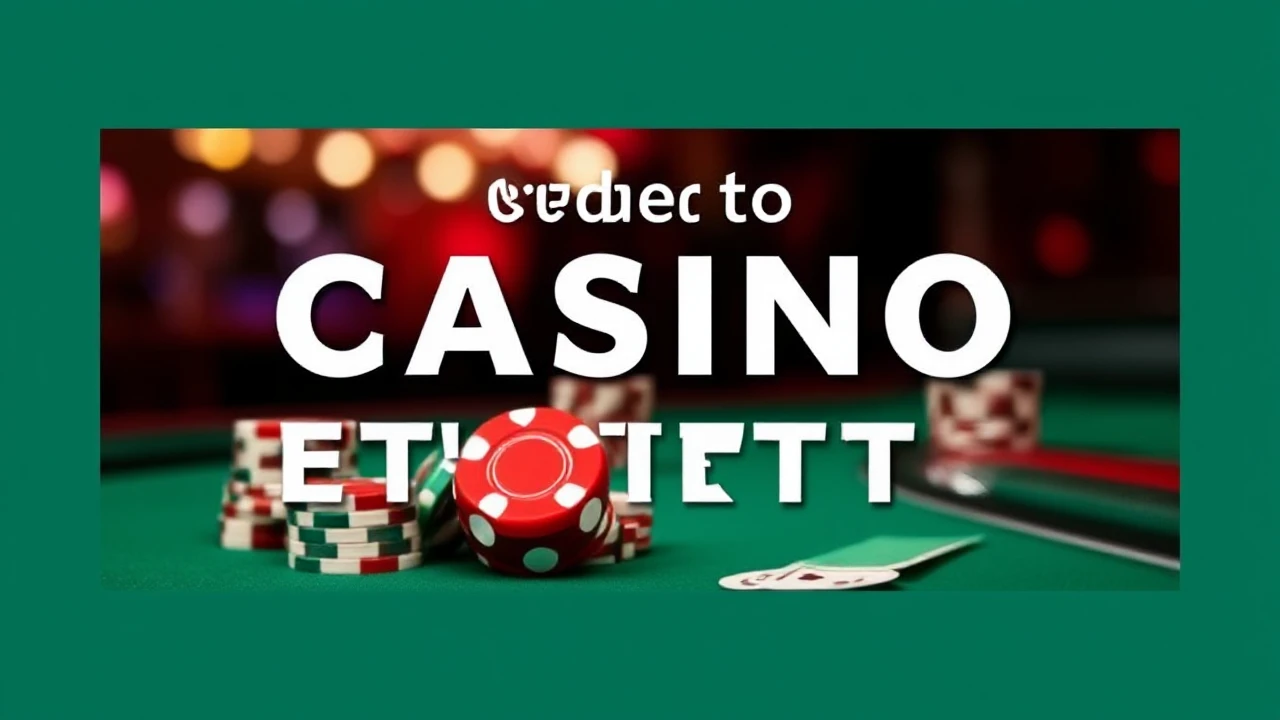 My Guide to Casino Etiquette: Important Dos and Don'ts