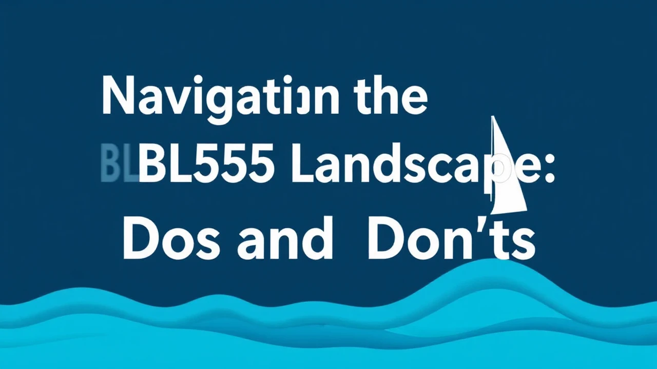 Navigating the BL555 Landscape: Dos and Don'ts