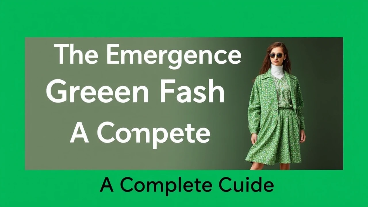 The Emergence of Green Fashion: A Complete Guide