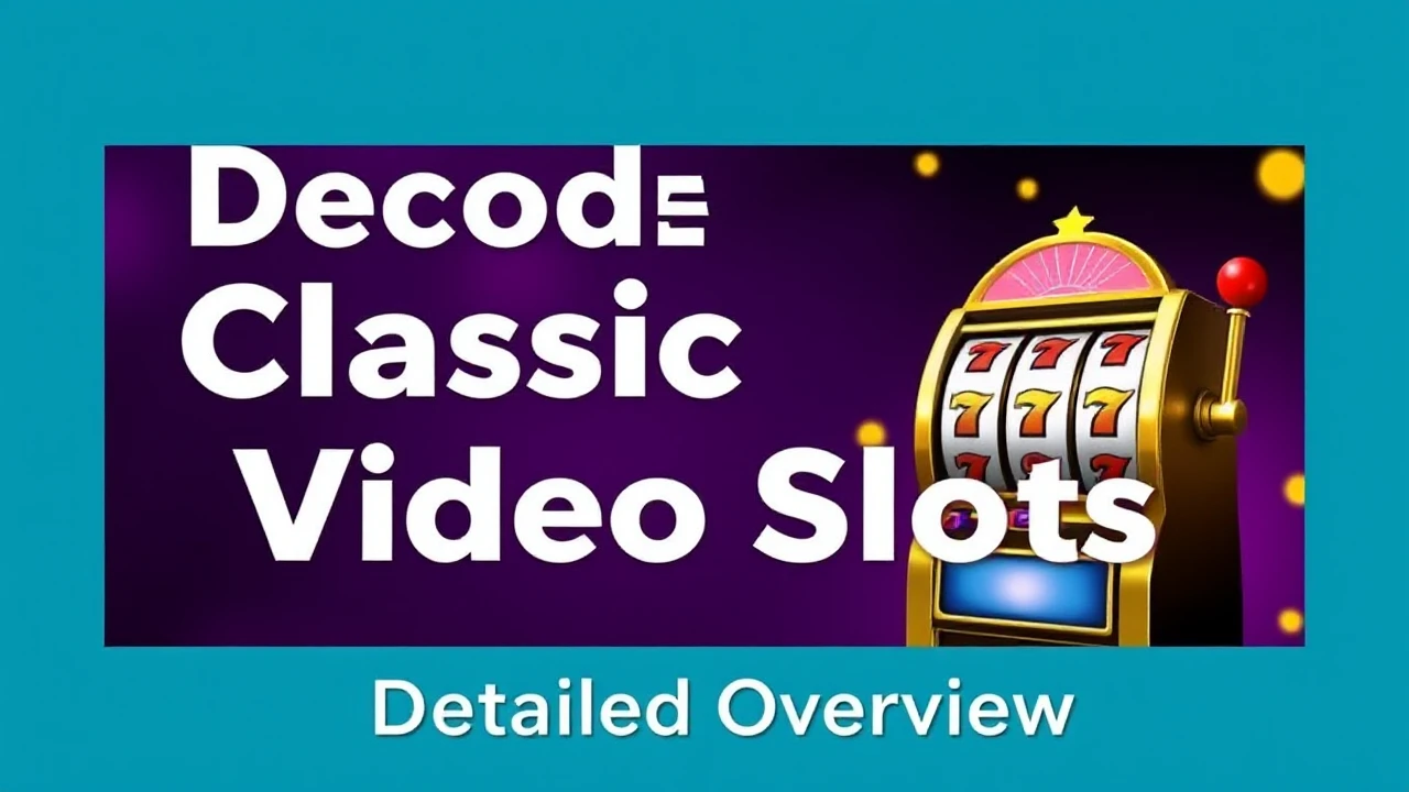 Decoding Classic and Video Slots: A Detailed Overview