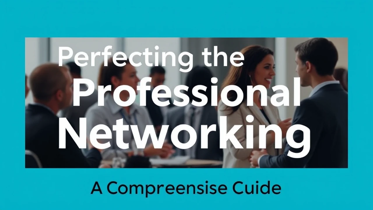 Perfecting the Art of Professional Networking: A Comprehensive Guide