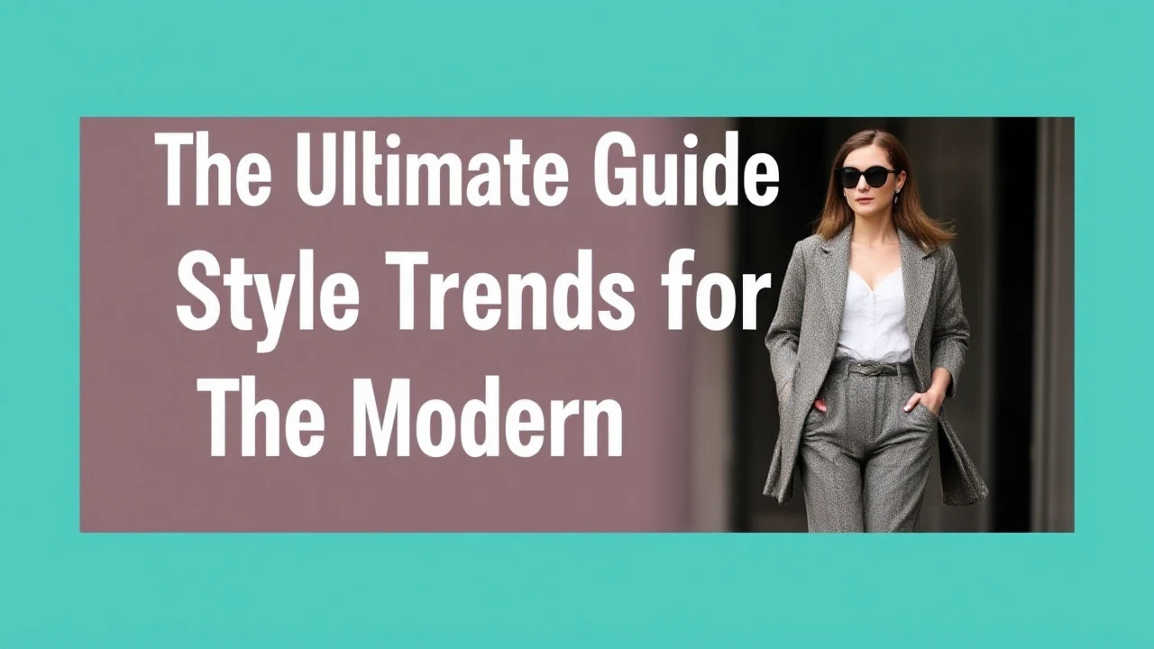 The Ultimate Guide to Style Trends for the Modern Woman