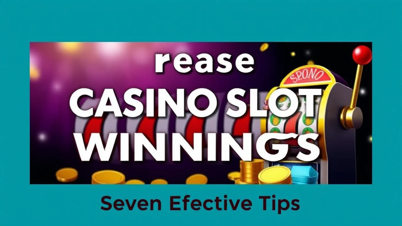 Increase Your Casino Slot Winnings: Seven Effective Tips