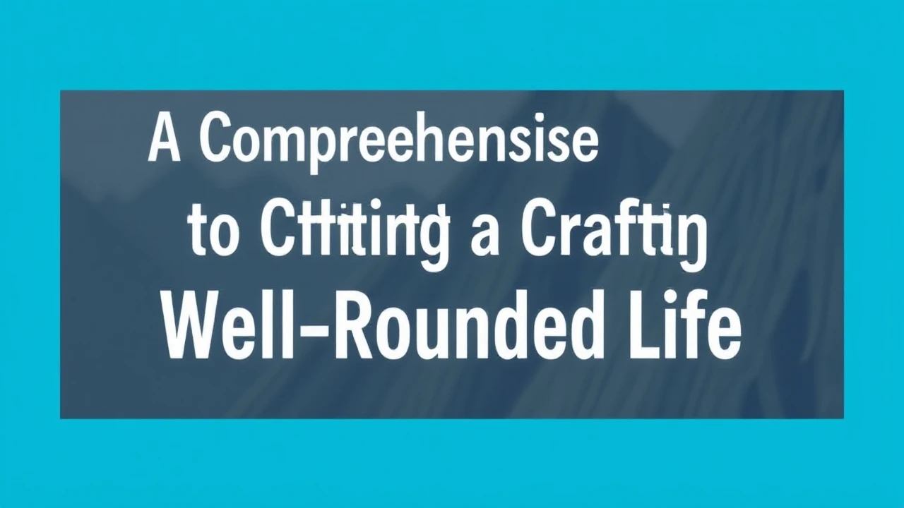 A Comprehensive Manual to Crafting a Well-Rounded Life
