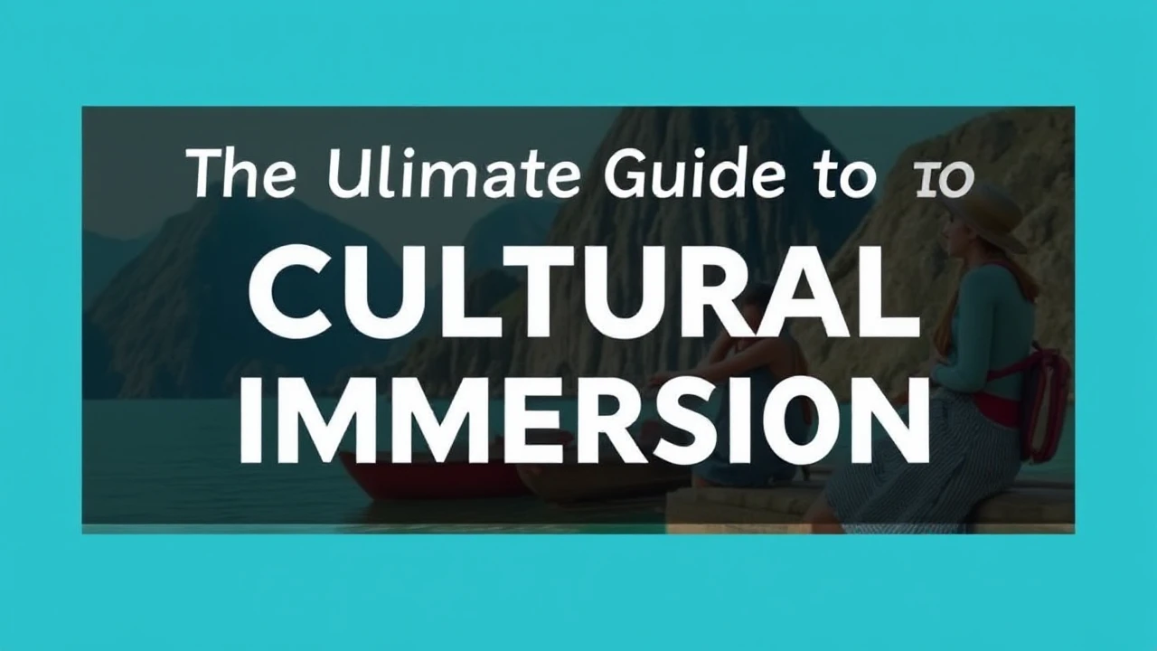 The Ultimate Guide to Cultural Immersion: Embracing Local Traditions While Traveling