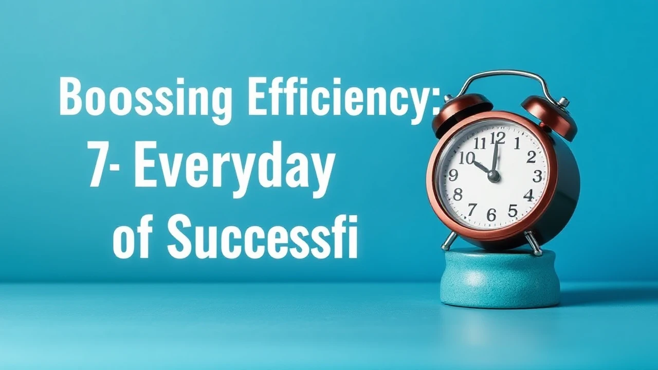 Boosting Efficiency: 7 Everyday Habits of Successful Folks
