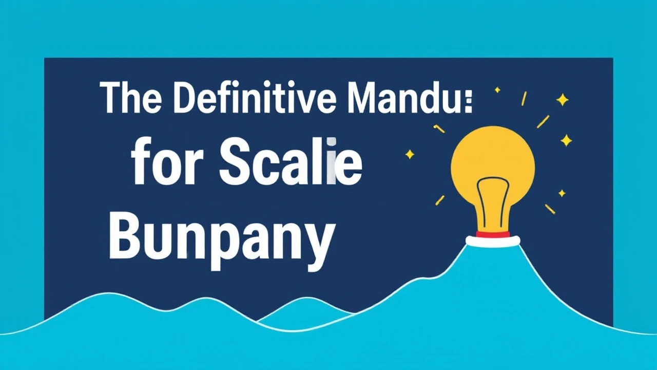 The Definitive Manual for Scaling Your Company Effectively