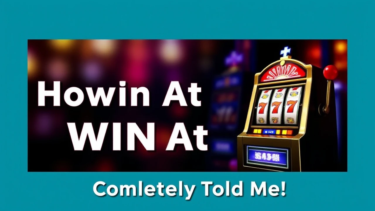 How To Win At Slots Completely Told Me!