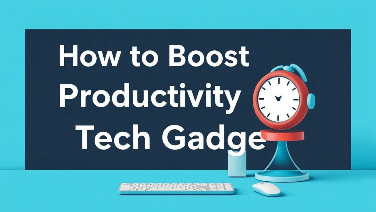 How to Boost Productivity with Tech Gadgets