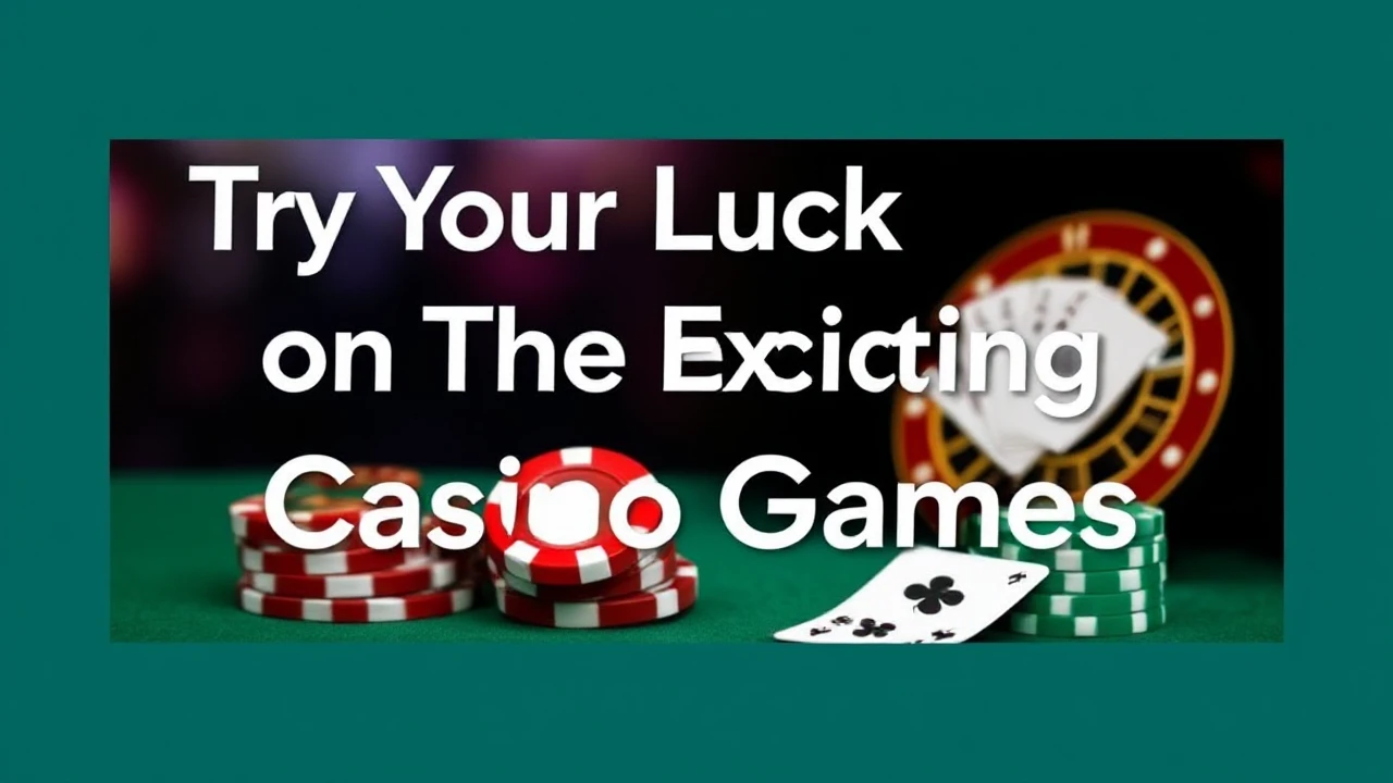 Try Your Luck on These 7 Exciting Casino Games