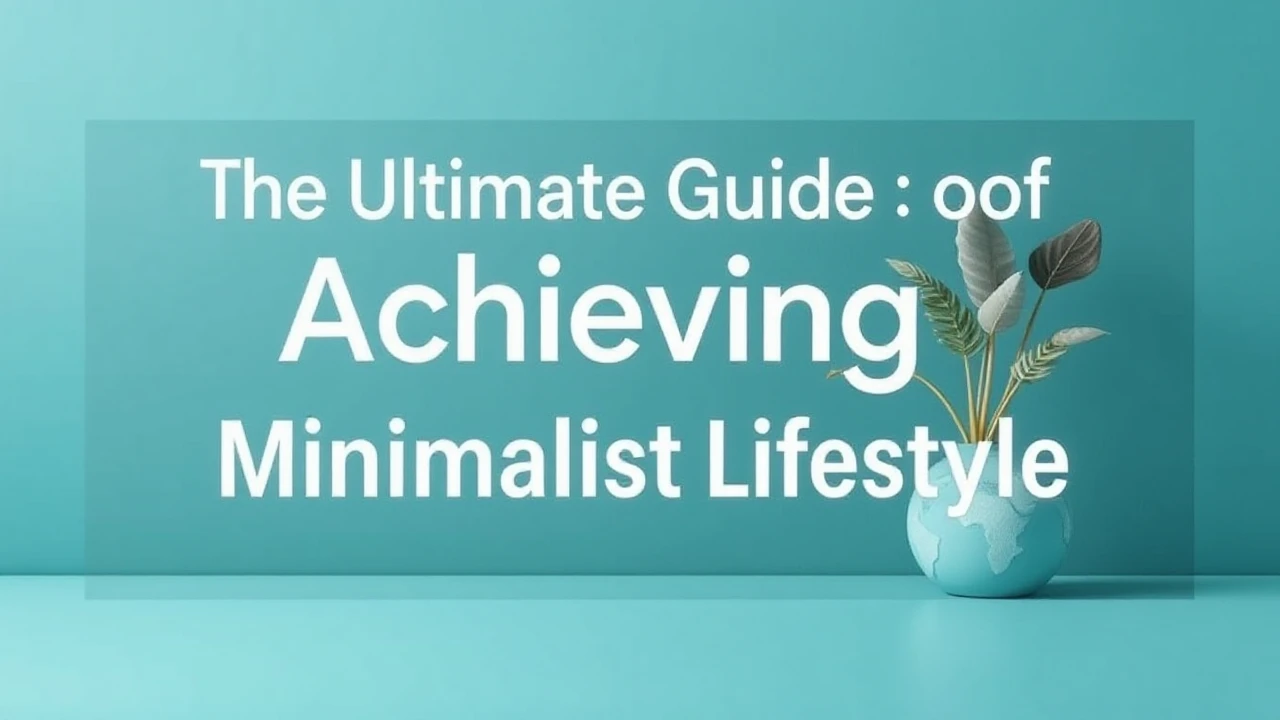 The Ultimate Guide of Achieving a Minimalist Lifestyle