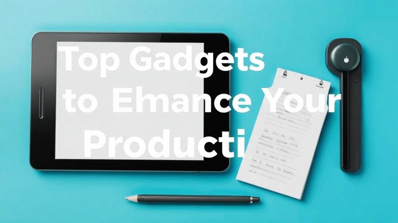 Top Gadgets to Enhance Your Productivity