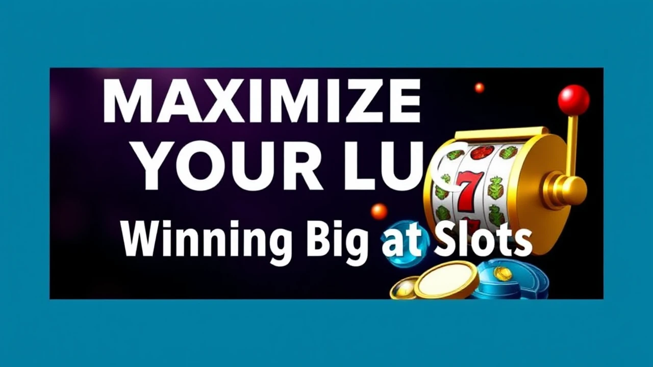 Maximize Your Luck: Strategies for Winning Big at Slots