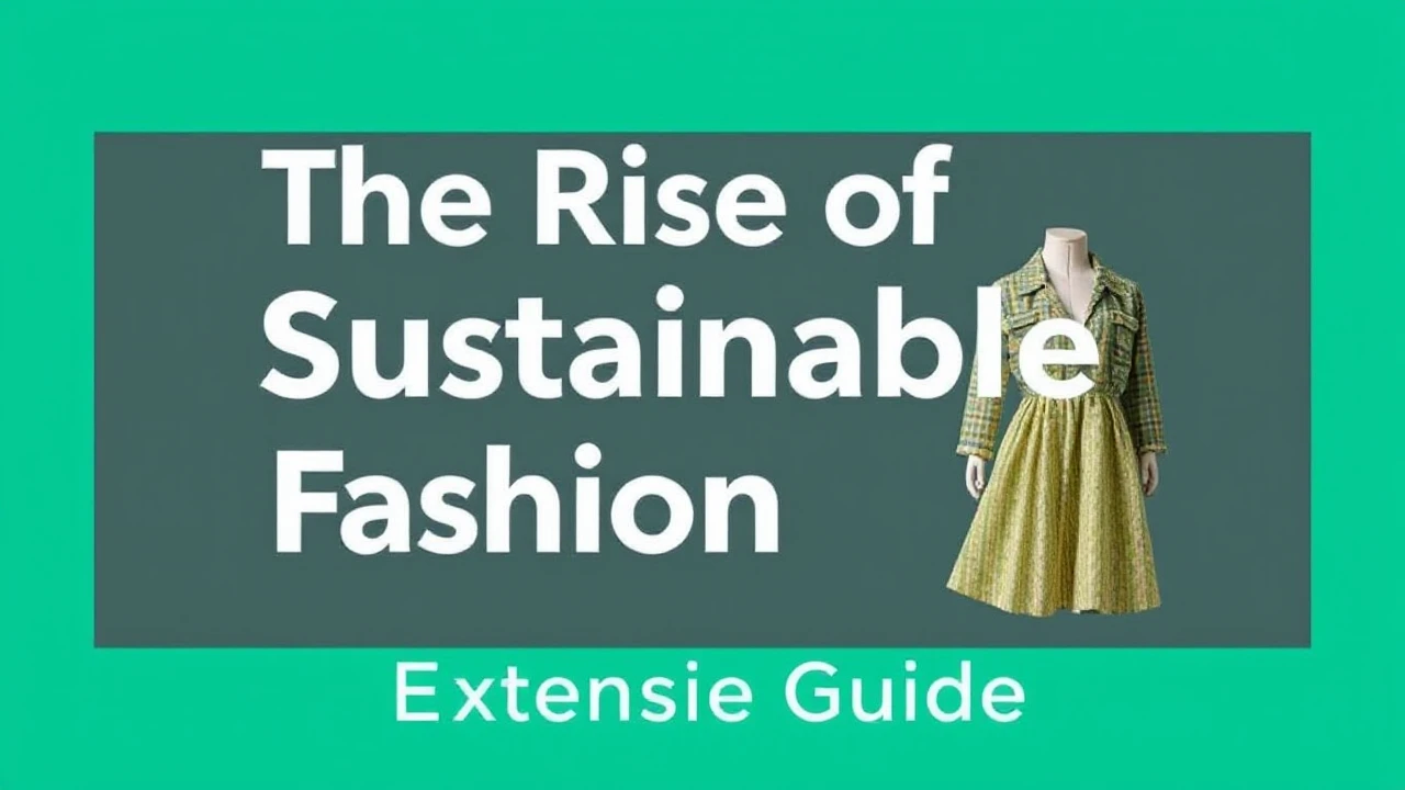 The Rise of Sustainable Fashion: An Extensive Guide