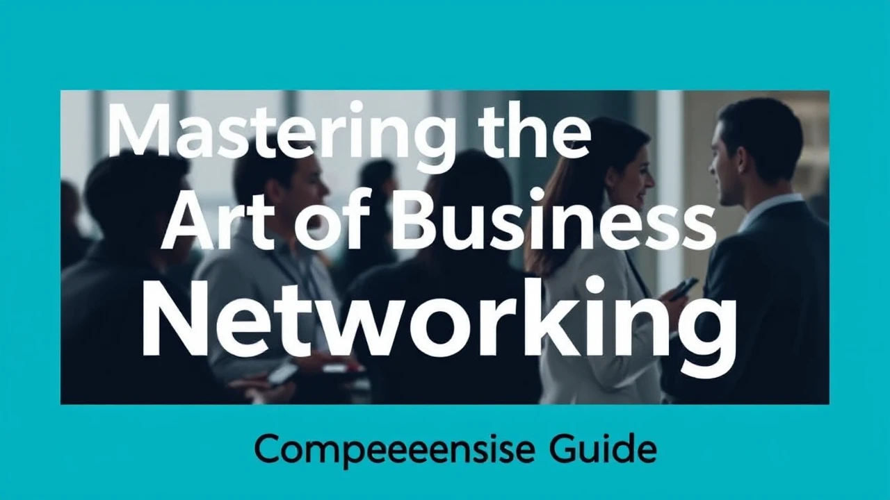Mastering the Art of Business Networking: A Comprehensive Guide