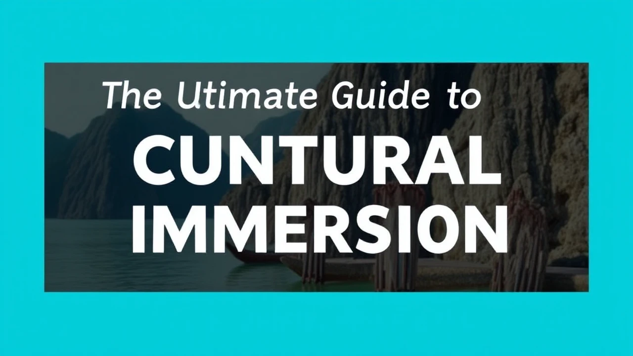 The Ultimate Guide to Cultural Immersion: Embracing Local Traditions While Traveling
