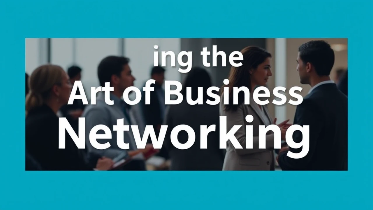 Perfecting the Art of Business Networking: A Detailed Guide