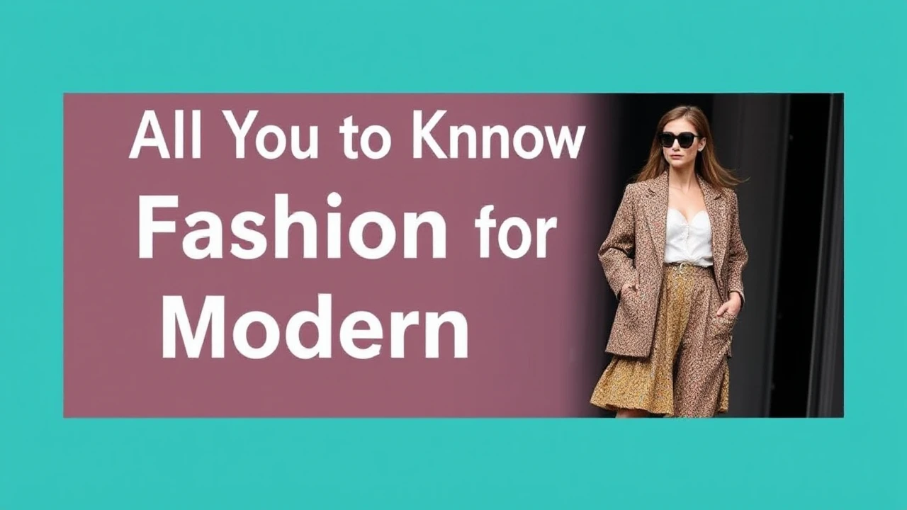 All You Need to Know to Latest Fashion for the Modern Woman