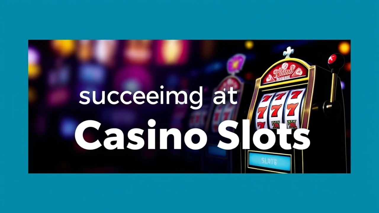 Your Complete Starter Handbook to Succeeding at Casino Slots