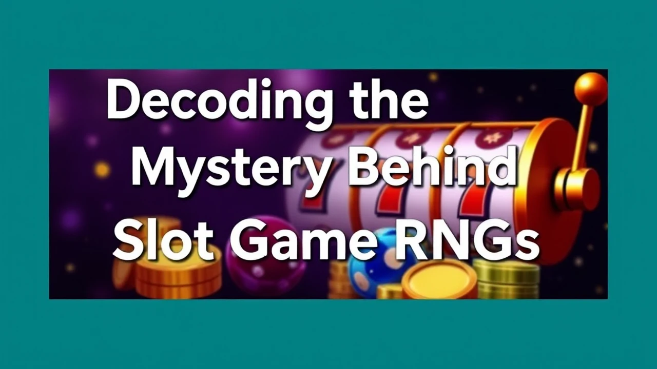 Decoding the Mystery Behind Slot Game RNGs