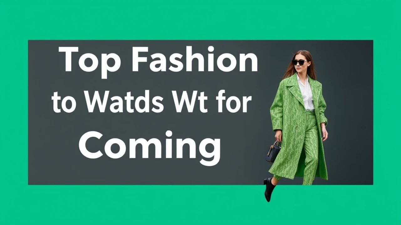 Top Fashion Trends to Watch Out for in the Coming Year