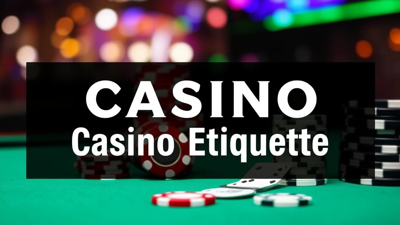 Your Go-To Manual to Casino Etiquette: Key Do's and Don'ts