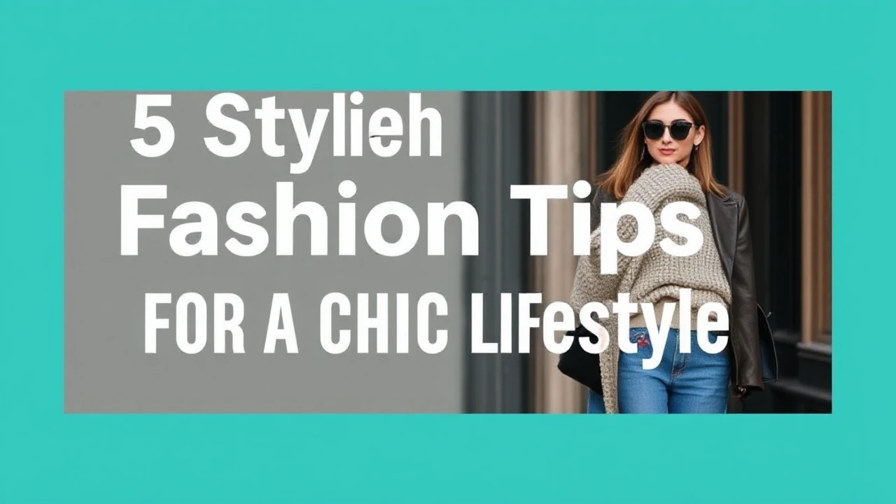 5 Stylish Fashion Tips for a Chic Lifestyle