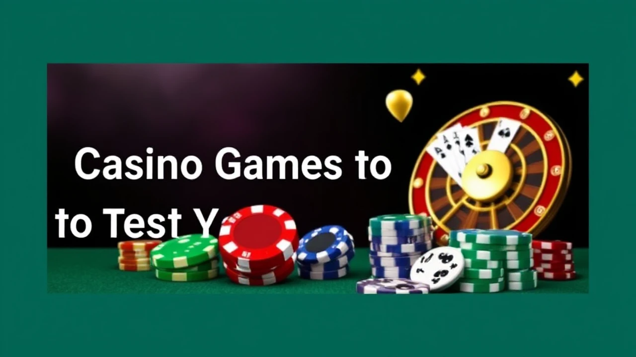 Top 10 Casino Games to Test Your Luck Right Now: A Must-Play Selection