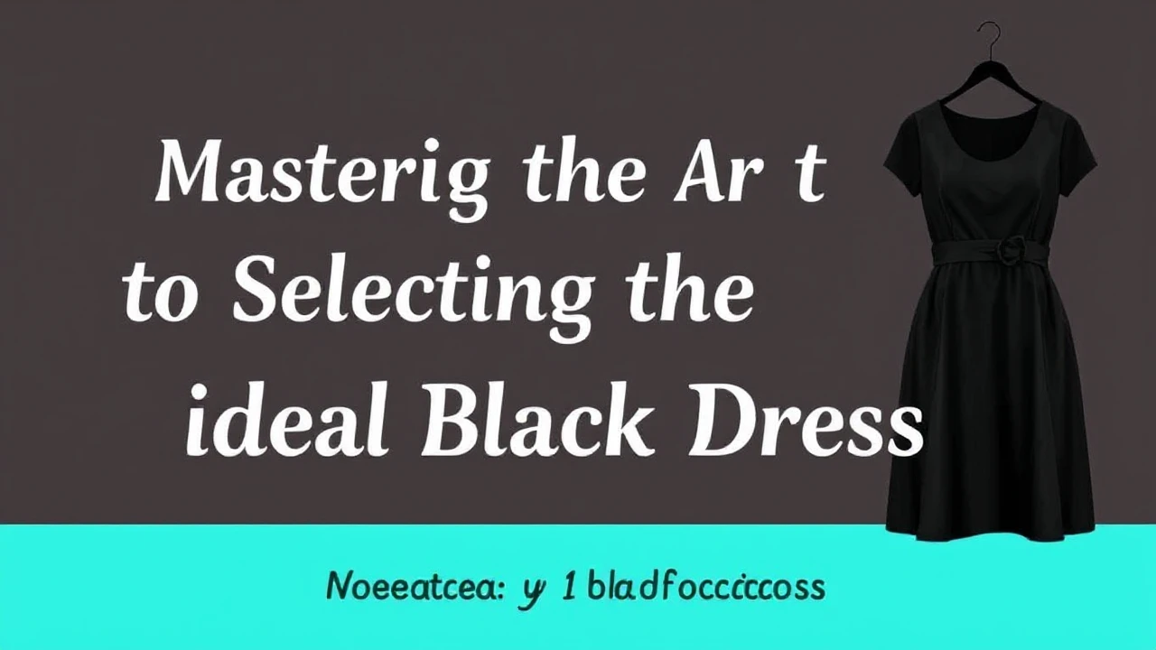Mastering the Art of Selecting the Ideal Little Black Dress