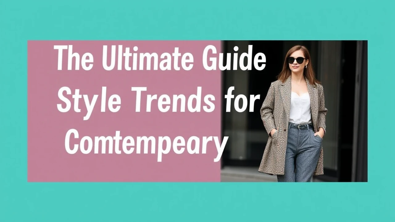 The Ultimate Guide to Style Trends for Contemporary Females