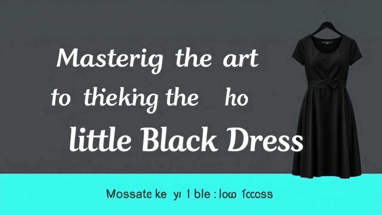 Mastering the Art of Picking the Ultimate Little Black Dress
