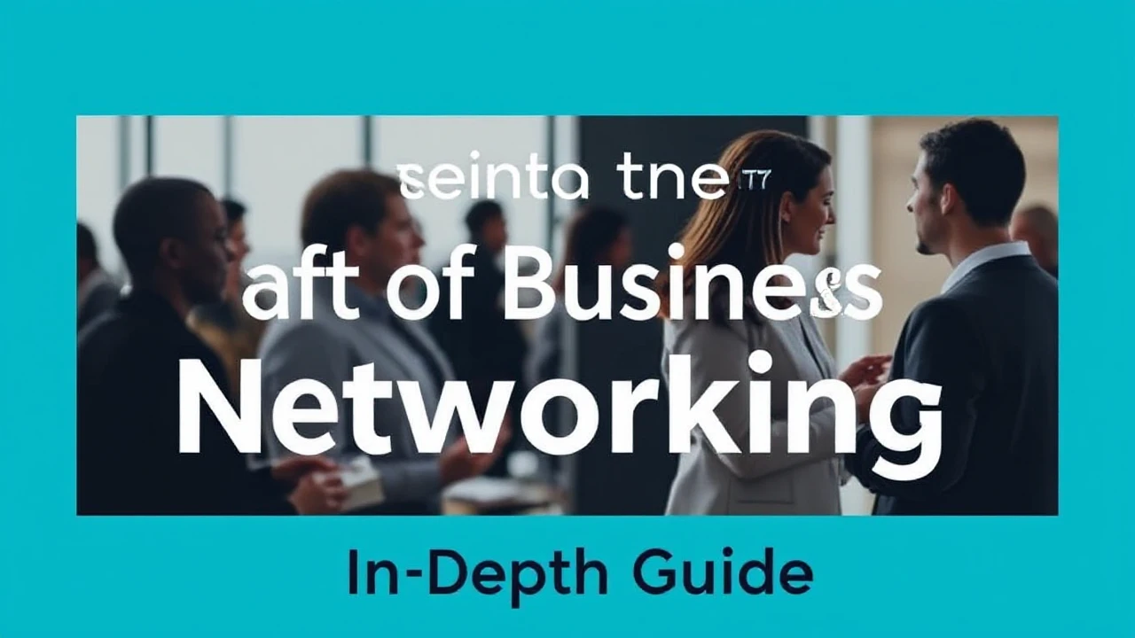 Unlocking the Craft of Business Networking: An In-Depth Guide