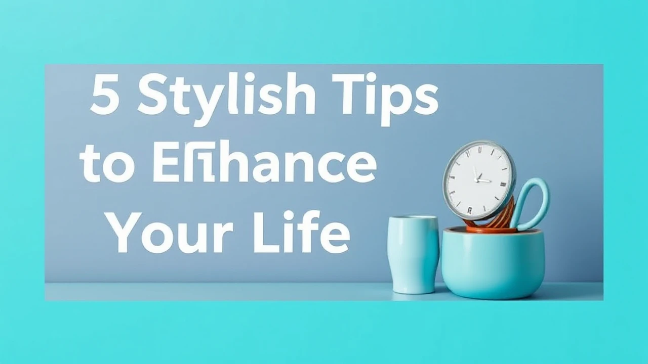 5 Stylish Tips to Enhance Your Lifestyle